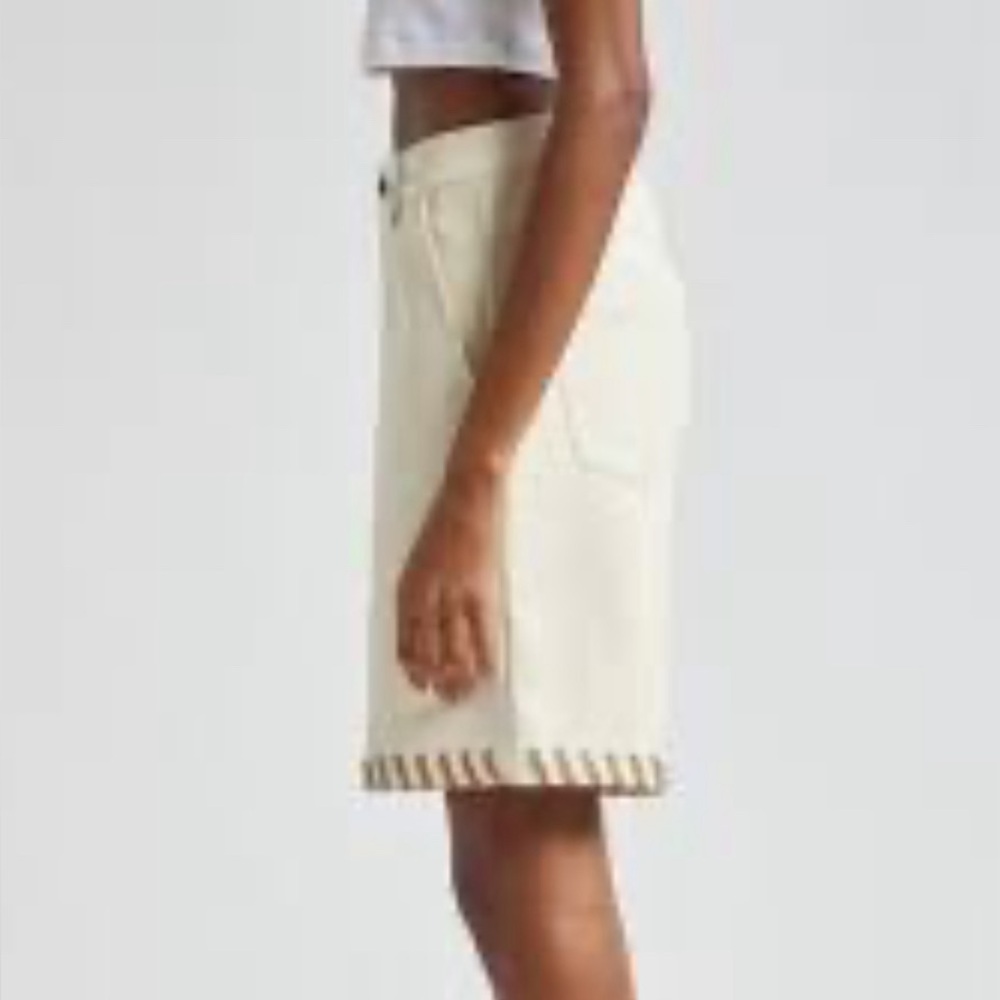 Honor The Gift Womens Faux Leather Shorts In Bone Size X Large Nwt — image 6 of 8